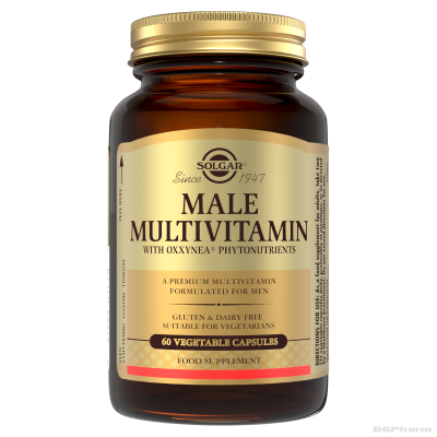 Male Multiple Мултивитамини за мъже ФИТО 25мг х 60 капсули СОЛГАР | SOLGAR