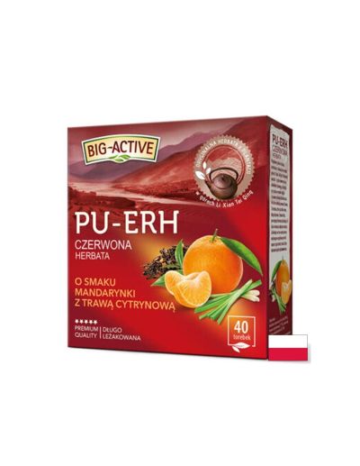 Пу-ер чай + мандарина и лимонена трева х 40 филтъра HERBAPOL | Pu-er tea