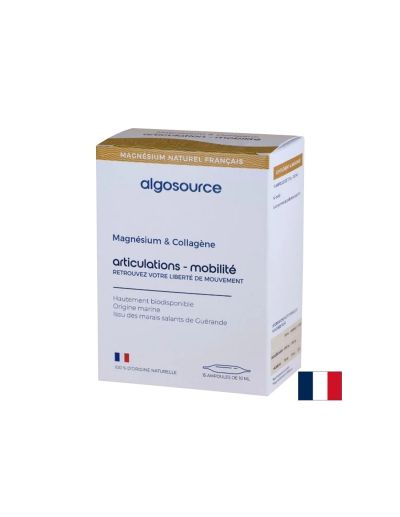 Течен морски колаген 1000 мг + магнезий х 15 ампули Algosource | Marine Collagen & Magnesium