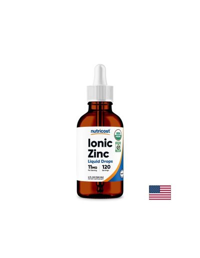 Цинк 11 мг на капки х 120 мл Nutricost | Zinc liquid