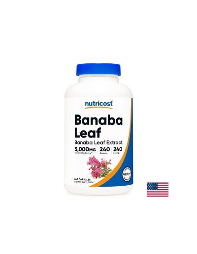 Банаба екстракт + черен пипер х 240 капсули Nutricost | Banaba & Black pepper