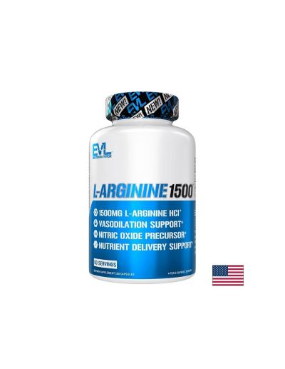 Л-аргинин 750 мг х 100 капсули ELVUTION NUTRITION | L-Arginine