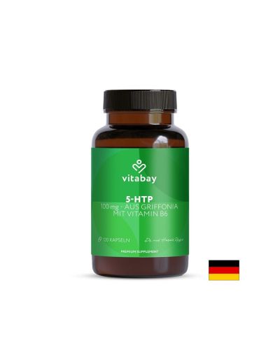 5-HTP 100 мг + Витамин Б6 3 мг х 120 капсули Vitabay