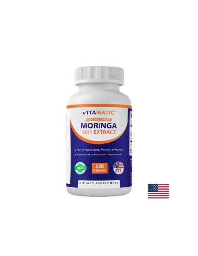 Моринга екстракт 200 мг х 180 капсули VITAMATIC | Moringa