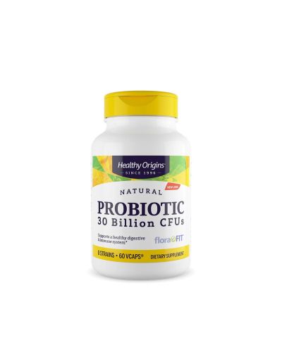 Пробиотик 8 щама FloraFIT ® 30 млрд CFU х 60 капсули Healthy Origins | Probiotic