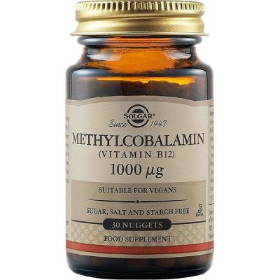 МЕТИЛКОБАЛАМИН (Витамин B12) 1000мкг х 30таблетки СОЛГАР | METHYLCOBALAMIN SOLGAR