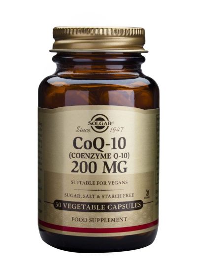 КОЕНЗИМ Q-10 200мг 30 капсули СОЛГАР | COENZYME Q10 SOLGAR