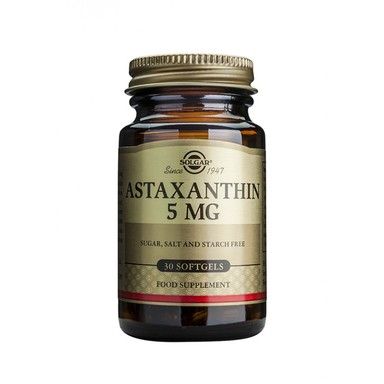 АСТАКСАНТИН 5мг 30 капсули СОЛГАР | ASTAXANTHIN SOLGAR