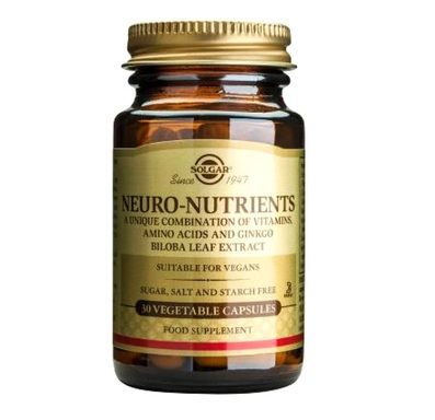 НЕВРО НУТРИЕНТИ за памет и концентрация х 30 капсули СОЛГАР | NEURO NUTRIENTS SOLGAR