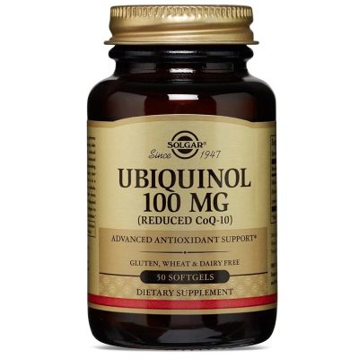 УБИКВИНОЛ 100мг 50 капсули СОЛГАР | UBIQUINOL 100mg SOLGAR