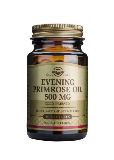 МАСЛО ОТ ВЕЧЕРНА ИГЛИКА 500мг 30 капсули СОЛГАР | EVENING PRIMROSE OIL 500mg SOLGAR