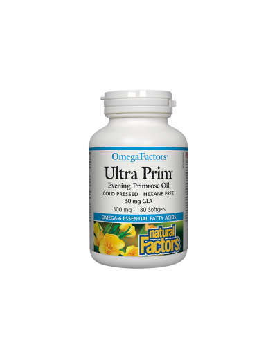 Ultra Prim® Масло от Вечерна иглика 500мг х 180 капсули Natural Factors