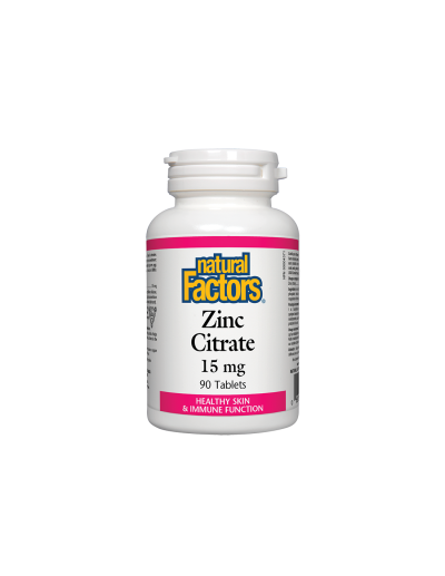 Цинк цитрат 15мг x 90 таблетки Natural Factors | Zinc Citrate