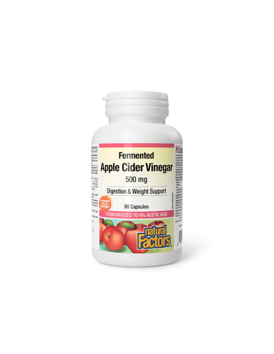 Ябълков оцет 500мг х 90 капсули Natural Factors | Apple Cider Vinegar