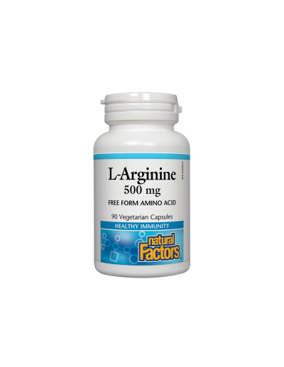 Л-Аргинин 500мг х 90 капсули Natural Factors |  L-Arginine