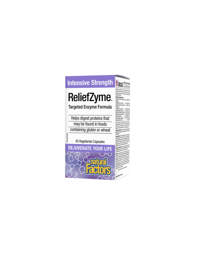 ReliefZyme Храносмилателни ензими x 45 капсули Natural Factors | Targeted Enzyme Formula