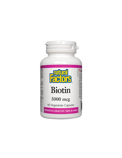 Биотин (ВитамиН Б7) 5000мкг х 60 капсули Natural Factors| Biotin