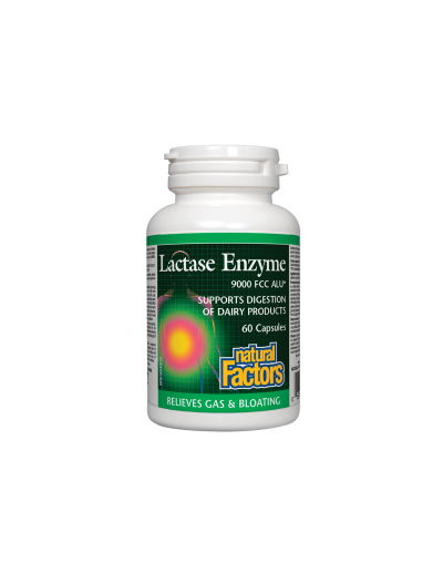 Лактаза ензим 250мг х 60 капсули Natural Factors | Lactase Enzyme