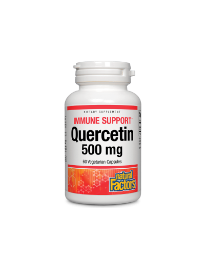 Кверцетин 500мг + мед и цинк х 60 капсули Natural Factors | Immune Support Quercetin