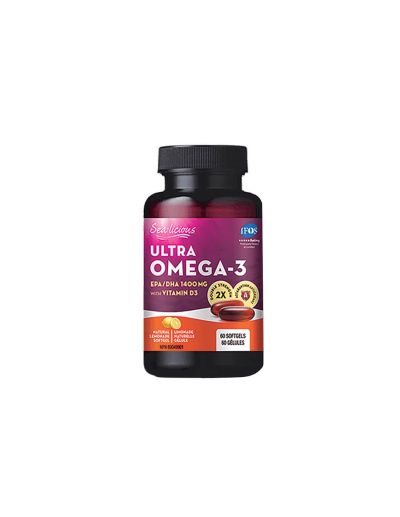 Sea-Licious® Ултра Омега-3 + витамин Д3 х 60 капсули Natural Factors | Omega-3 + Vitamin D3