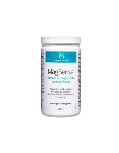 MagSense® Магнезий бисглицинат формула 400гр пудра Natural Factors | WomenSense 