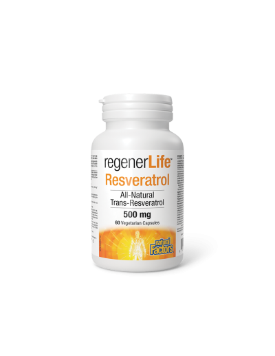 Rеgener Life™ Ресвератрол 500мг x 60 капсули Natural Factors