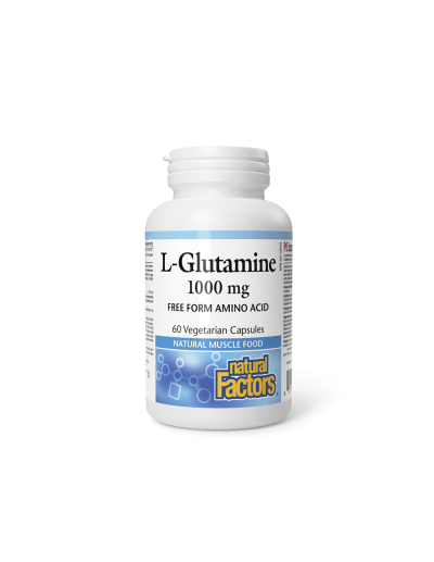 Л-Глутамин 1000мг х 60 капсули Natural Factors | L-Glutamine