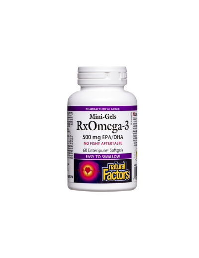 Rx Omega-3 Mini gels 500мг (EPA 356/ DHA 144 ) х 60 капсули Natural Factors