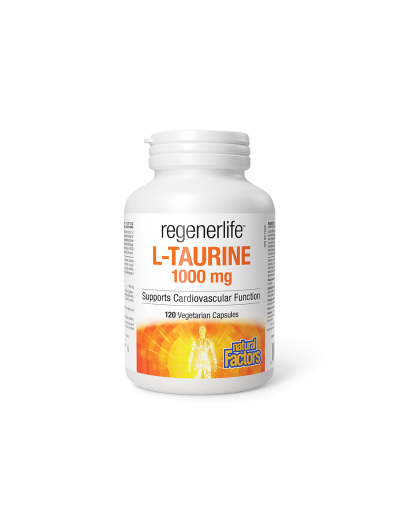 RegenerLife™ Л-Таурин 1000мг х 120 капсули Natural Factors | L-Taurine