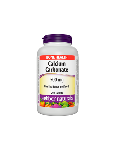 Калций карбонат 500мг х 250 таблетки Webber Naturals |Calcium Carbonate