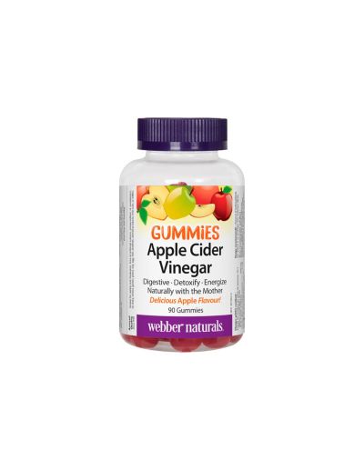 Ябълков оцет х 90 желирани таблетки Webber Naturals | Apple Cider Vinegar Gummies