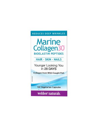 Collagen30® Морски колаген с био еластинови пептиди х 120 капсули Webber Naturals