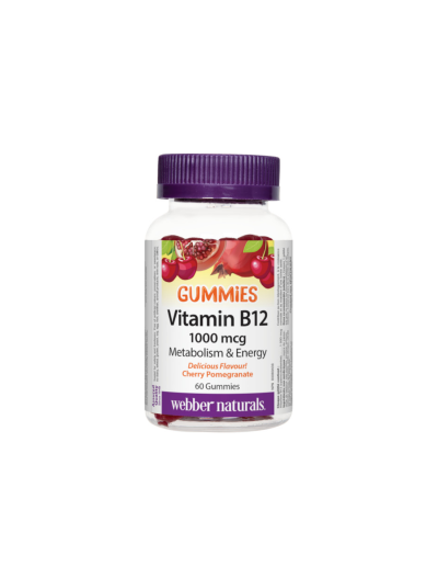 Витамин Б12 1000мкг х 60 желирани таблетки Webber Naturals | Vitamin B12 Gummies