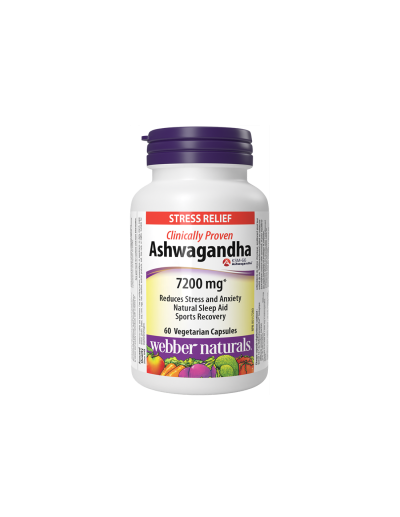 Ашваганда 600мг х 60 капсули Webber Naturals | Ashwagandha Extract 7200mg