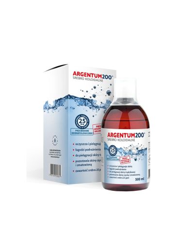 Колоидно сребро Argentum200® 25 ppm х 500мл Aura Herbals (дезинфекция, почистване)