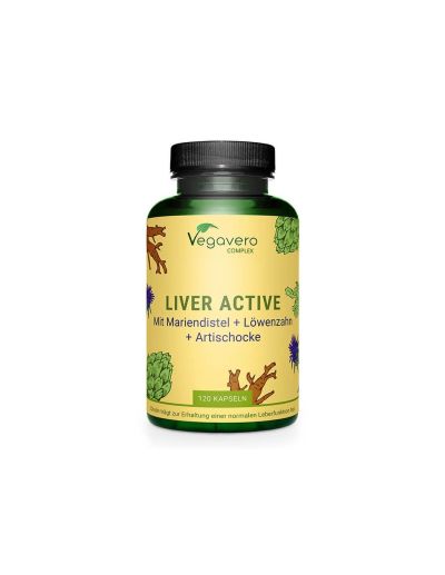 Билкова комбинация за черния дроб х 90 капсули Vegavero| Liver Active Complex