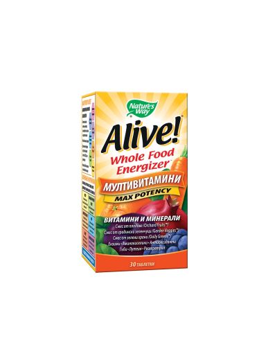 Алайв Мултивитамини х 30 таблетки Nature’s Way | Alive Multi-Vitamins