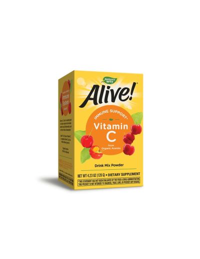 Алайв Витамин Ц от плодове на прах х 120 гр Nature’s Way | Alive! Fruit Source Vitamin C