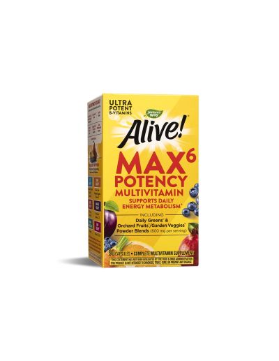 Алайв Мултивитамини максимум сила х 90 капсули Nature’s Way | Alive Max6 Max Potency Multivitamins