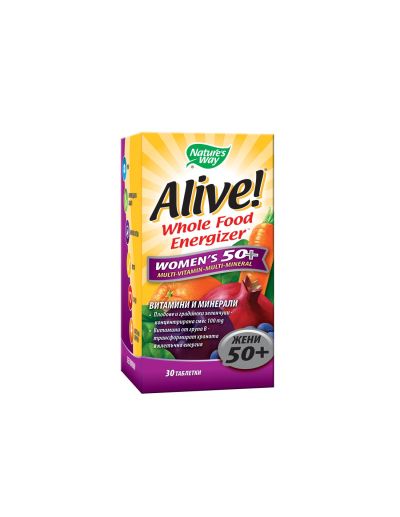 Алайв Мултивитамини за жени 50+ x 30 таблетки Nature’s Way | Alive! Women's 50+