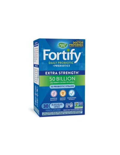 Fortify™ Probiotic Extra Strength Симбиотик високодозиран 50 милиарда CFU х 30 капсули Nature's Way