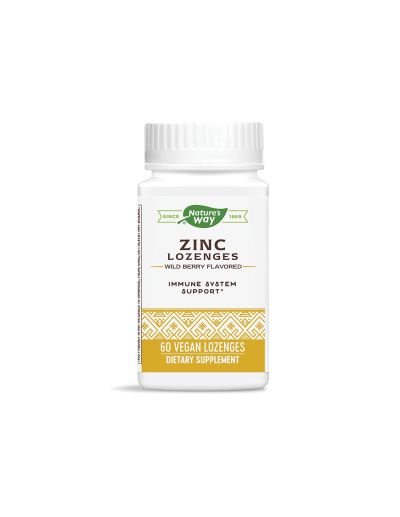 Цинк + Ехинацея и Витамин Ц х 60 таблетки за смучене Nature’s Way | Zinc Lozenges