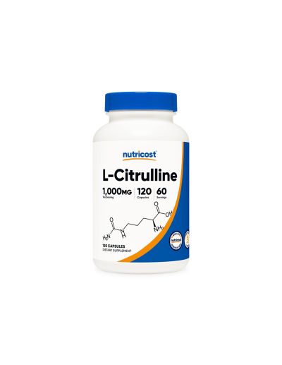 Л-Цитрулин 1000 мг х 120 капсули Nutricost | L-Citrulline