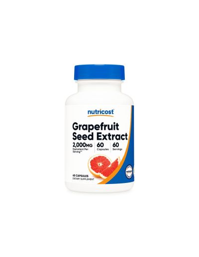 Грейпфрут семена екстракт 2000 мг х 60 капсули Nutricost | Grapefruit Extract