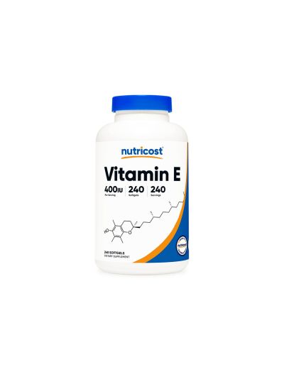 Витамин Е 400 IU x 240 капсули Nutricost | Vitamin E softgels