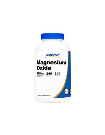 Магнезиев оксид 375 мг x 240 капсули Nutricost | Magnesium Oxide