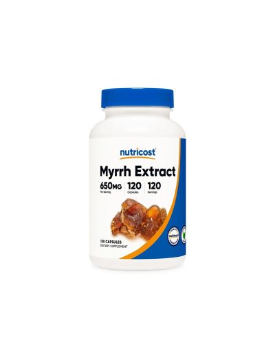 Смирна смола екстракт 650 мг х 120 капсули за добро храносмилане Nutricost | Myrrh Extract