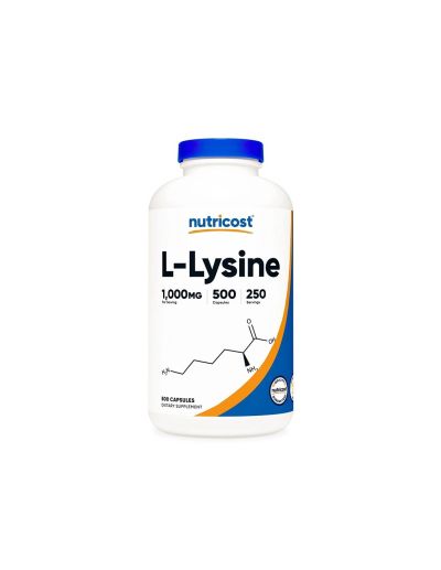 Л-Лизин 500 мг х 500 капсули Nutricost | L-Lysine