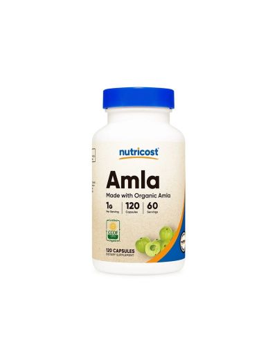 Амла органик екстракт 500мг х 120 капсули Nutricost | Amla 100% Organic