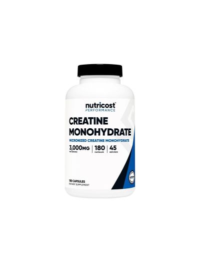 Креатин монохидрат 750мг х 180 капсули Nutricost | Creatine Monohydrate